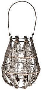 Lanterna in Rattan H 42 cm