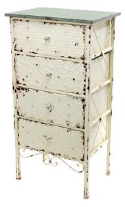 Mobile in Metallo con 4 Cassetti H 92 cm