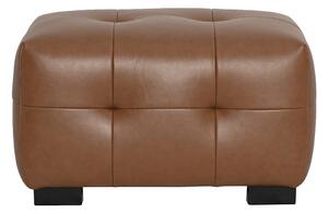 Pouf poggiapiedi design in pelle marrone CORTO