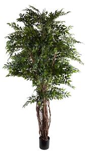 Pianta Artificiale Ficus 225 cm con Liane 5278 F con Vaso