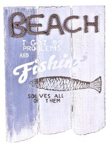 Quadro Legno Beach H 585 cm