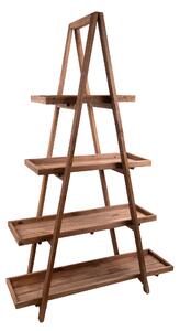 Scaffale Portavasi 4 Livelli 120x43 H 182 cm Legno