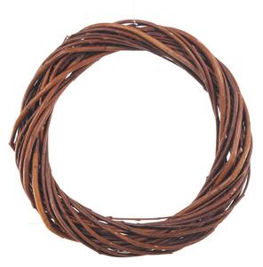 Set 6 Coroncine Naturale di Rattan Larghezza 25 cm