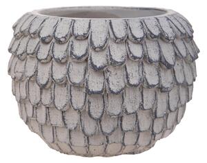 Contenitore Decorativo con Decorazione in Rilievo Ø 24 cm