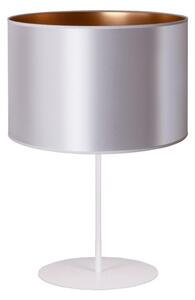 Duolla - Lampada da tavolo CANNES 1xE14/15W/230V 20 cm argento/rame/bianco