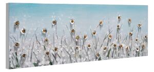 Dipinto su tela Campo fiori 30x90 cm