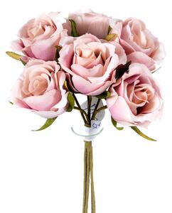 Set 12 Rami Rose Rosa Artificiali da 6 H 135 cm