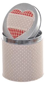 Set 2 Barattoli con Cuori Misure12x13 cm