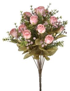 Set 2 Bouquet Artificiali di Rose Dry H 40 cm