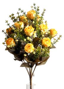 Set 2 Bouquet Artificiali di Rose Dry H 40 cm