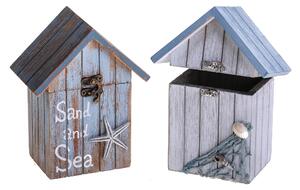 Set 2 Casette Decori Marine H 19 cm