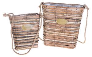 Set 2 Cesti da Appendere Larghezza 96 cm