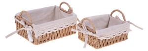 Set 2 Cassetta con Trina 20x15x8 cm