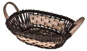 Set 2 Cesti Ovali con Manici Larghezza 44 cm