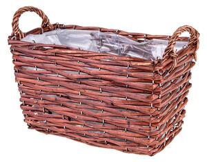 Set 2 Cesti Rettangolari 30x16 H 18 cm