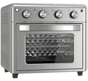 HOMCOM Fornetto Elettrico 30L 1600W Funzione Friggitrice ad Aria con 7 Modalità di Riscaldamento e Timer | Aosom Italy