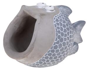 Set 2 Contenitori Decorativo Pesci 20x12,5 H 11,5 cm