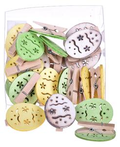 Set 2 Mollette con Uova 24 Pz