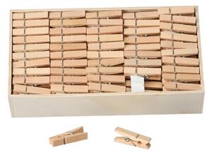Set 400 Mollette in Legno H 35 cm