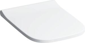 Geberit Smyle Siège de WC Slim avec couvercle, Wrap over, antibactérien, blanc, 500.238.01.1, 500.238.01.1