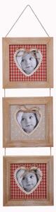Set 2 Portafoto da Appendere x 3 H 47 cm Dimensione Foto Applicabile 7x10K cm