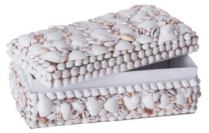 Set 2 Scatole Rett Decori Conchiglie 30 cm