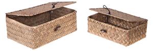 Set 2 Scatole con Coperchio 23 20 cm