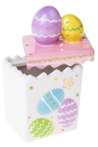 Set 2 Scatole Rettangolare con Uova 11x8x H 9 cm