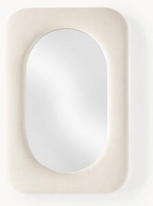 Specchio da parete con cornice in velluto Zola