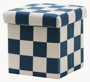 Pouf contenitore per bambini Check Teal
