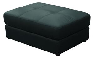 Pouf di design in pelle nero - PANTHEON