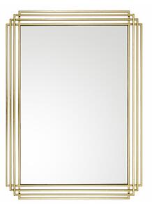 Specchio art déco L.80 x H. 110 cm in Metallo Dorato - SAMBA