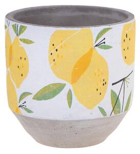 Set 3 Contenitori Decorativo Limoni Ø 14 H 14 cm