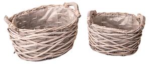 Set 3 Set 2 Ovaline 25x19 H 14 cm con Manici