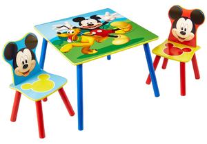 Tavolino e 2 Sedie in Legno Topolino Disney