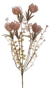 Set 4 Fiori Artificiali di Campo con Finocchio H 60 cm
