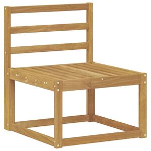 Divano da esterno a due posti, realizzato in legno di acacia massello, colore bianco