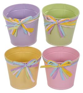 Set 6 Contenitori Decorativo Linea Rafia Larghezza 12 cm