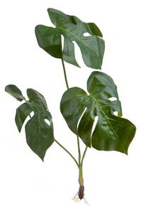 Set 6 Rami Artificiali Monstera con 3 Diramazioni H 65 cm