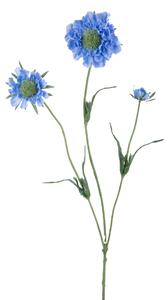 Set 6 Rami Artificiali Fiore di Scabiosa con 3 Diramazioni H 64 cm