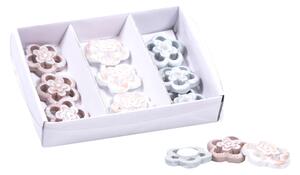 Set 96 Fiori Artificiali con Adesivo H 22 cm