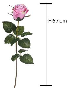 Set 8 Rose Artificiali Bacarat H 67 cm
