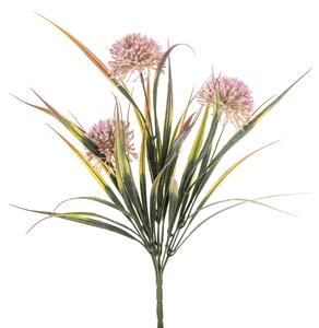 Set 9 Piante Artificiali Allium in pvc Composto da 3 fiori H 40 cm