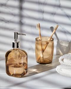 Dispenser Trella per sapone marrone in vetro 100% riciclato