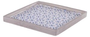 Vassoio in Ceramica Decorato Larghezza 30 cm