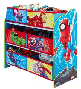 Scaffale Portagiochi Marvel Super Heroes Spiderman Avengers