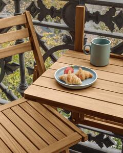 Tavolo pieghevole Amarilis da balcone in legno massello di acacia 40 x 42 cm FSC 100%