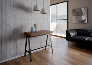 Consolle Allungabile 90-290x40x77 cm in Nobilitato Marrone
