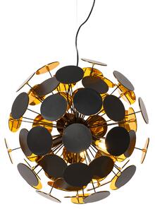 Design hanglamp zwart met goud - Cerchio