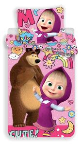 Masha e Orso Parure copripiumino Double Face letto singolo